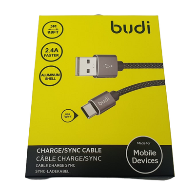 Braided USB to USB-C Quick Charging Cable