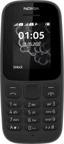 Nokia 105 (Dual SIM, Black)