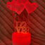 Multi LOVE HEARTS 3D (NIGHT LIGHT)