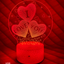 3 HEARTS LOVE GIFT With Remote (NIGHT LIGHT)