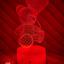 TEDDY BEAR LAMP GIFT (with remote)